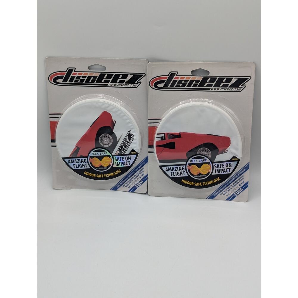 2-Pack Disceez Indoor Safe 5" Flying Discs 2018 Series 1 Cuda New